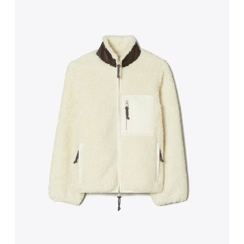 Tory BurchCOLORBLOCK FLEECE JACKET