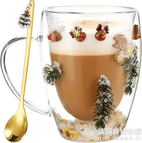 Giugio 双层圣诞玻璃杯 350ml