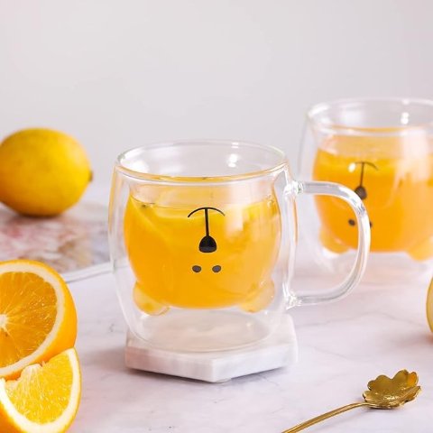 两个小熊杯SHENDONG 小熊杯带把 8.5oz 2只装