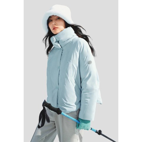 HeatGuard 女士立领保暖夹克