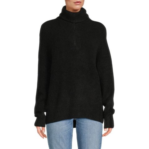 VinceAlpaca Blend Quarter Zip Pullover