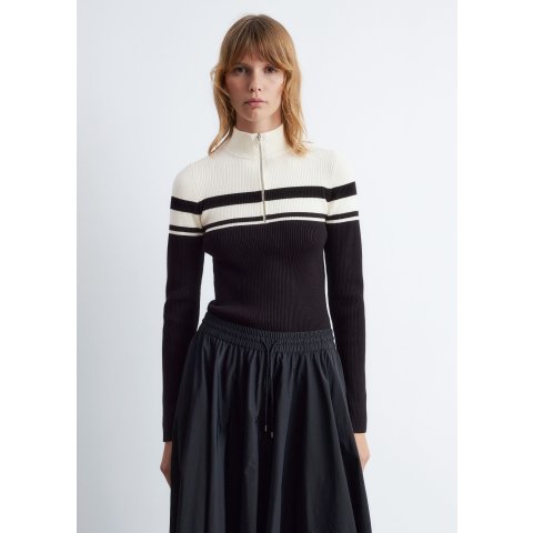 Zip-Top 高领针织衫