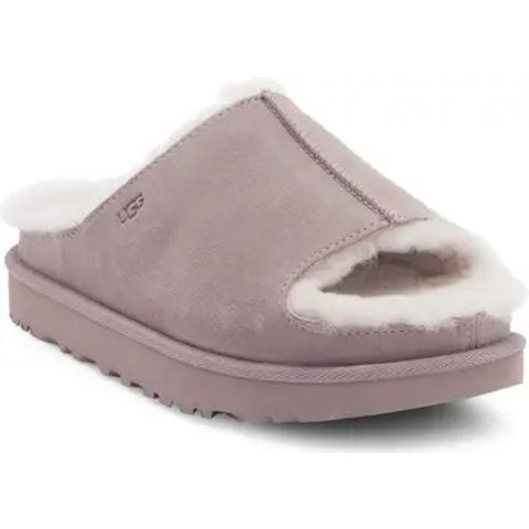 Greenport Genuine Shearling Platform Slide Sandal Women