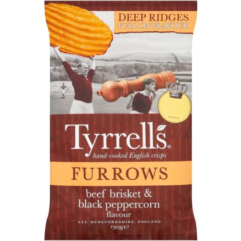 TYRRELLS黑胡椒味波浪薯片 150g