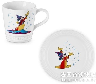 Le Creuset全新，包邮x Disney 马克杯+餐盘