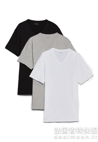 Calvin Klein大衣当打底睡衣穿背心 3件 黑色