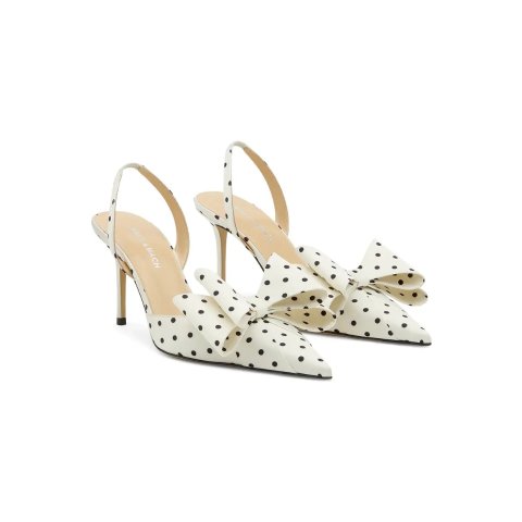 Mach & MachLe Cadeau Bow Polka Dot Slingback Pump