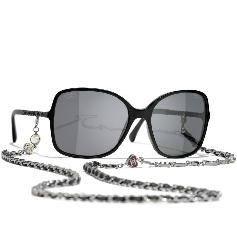 Square 方形太阳镜 黑色