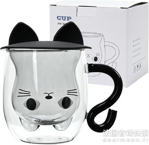 Cymax 双层猫咪玻璃杯 250ml