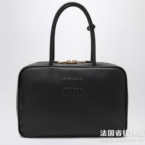 Miu MiuBeau Large 黑色皮革包