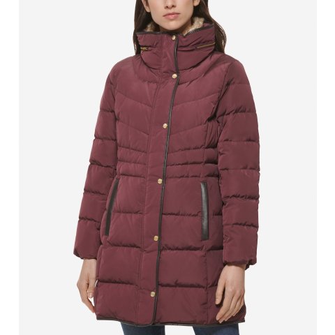 Women’s Hidden-Hood Puffer Coat