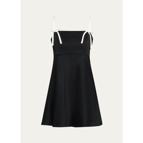 Alice + OliviaMorgan Babydoll Bow Detail Mini Dress