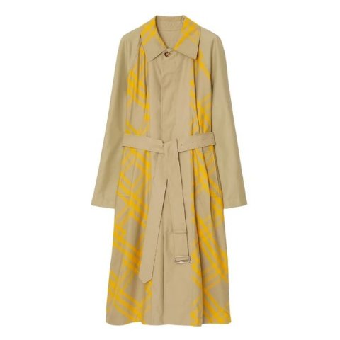 BurberryBradford Check-Print Gabardine Coat