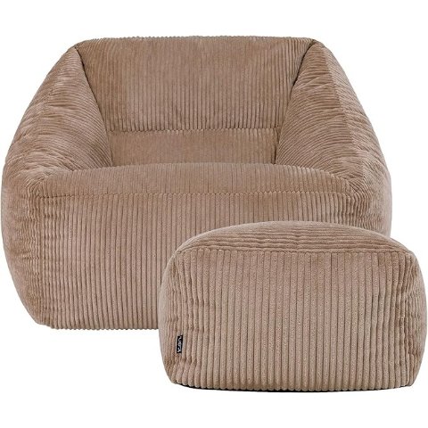 IconIcon Natalia 椅子套装 灰棕灯心绒