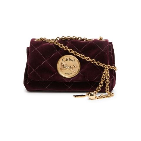 Chloe Heritage 天鹅绒单肩包