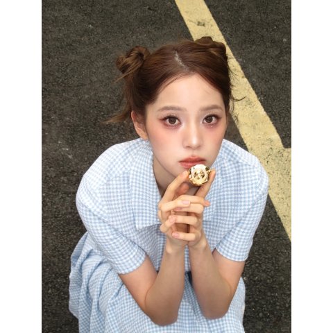 Thom BrownePleated Mini Skirt Logo Patch