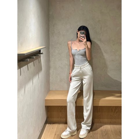 Softtreme 高腰直筒裤 象牙白