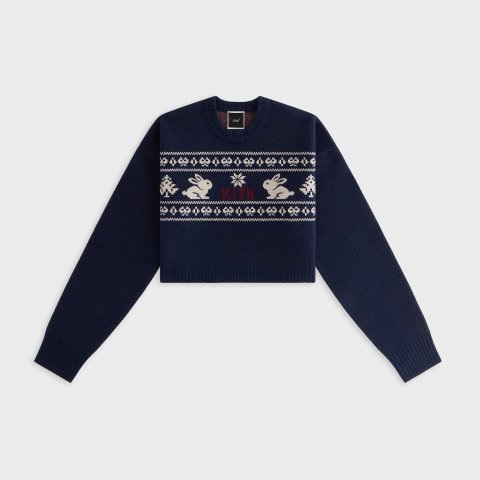 Kithmas Freja Women s Cropped Bunny Sweatshirt