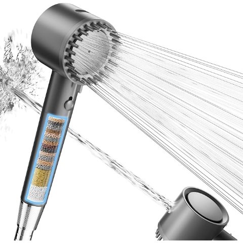 Cobbe20级过滤！5种淋浴模式节水过滤花洒