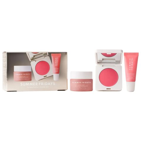 Summer FridaysDewy Pink Set Mini Lip Butter Balm Pink Sugar