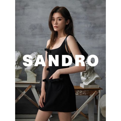 SandroMini Dress with Bows