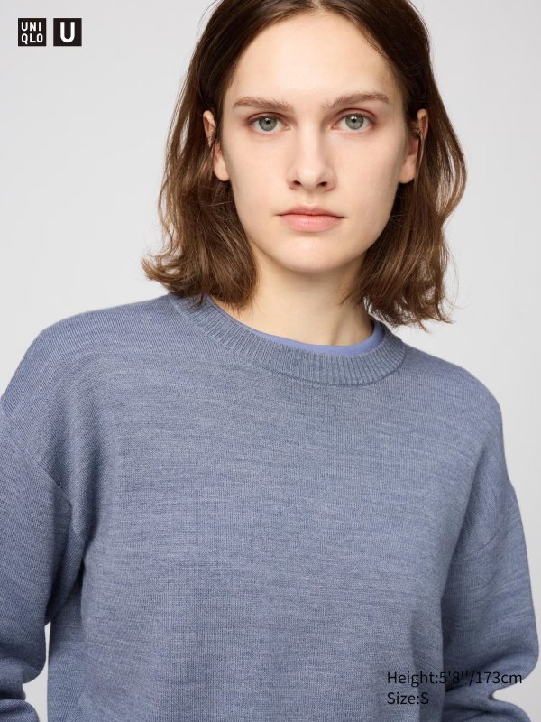 圆领针织衫 双面女士