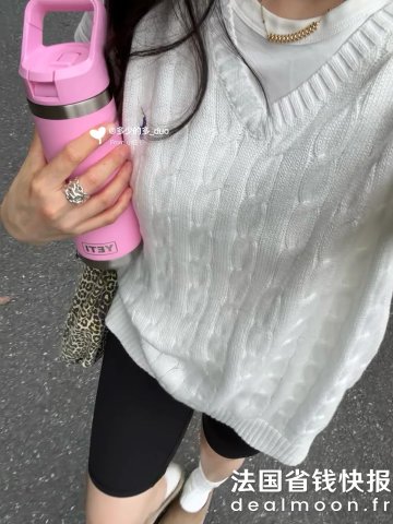 Polo Ralph Lauren穿搭层次感全靠背心@ 多少的多_duo白色羊绒背心