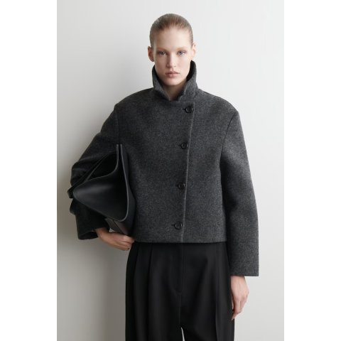 COSBoiled Wool-Blend Short Jacket