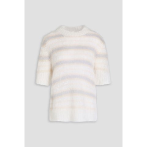 Marni 条纹马海毛混纺毛衣