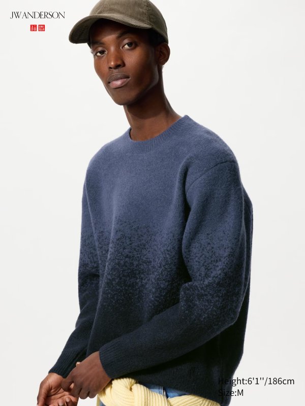UNIQLO 渐变圆领毛衣