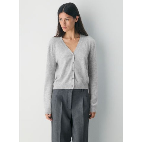 Bare Cashmere V领开衫