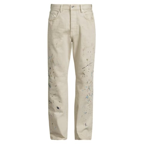 Embroidered Double Paint Jeans