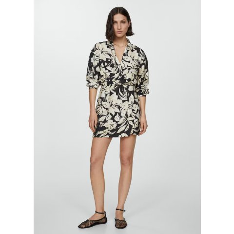 花卉图案连衣裙