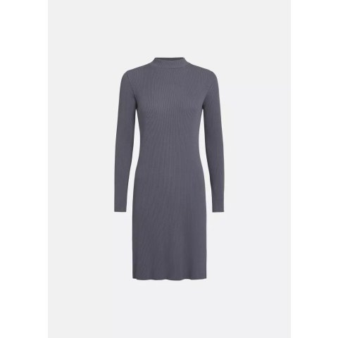 VinceRibbed Cotton Mock-Neck Dress