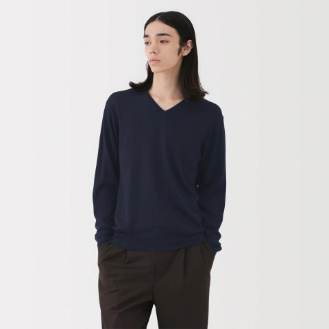 MujiWool V-Neck Sweater