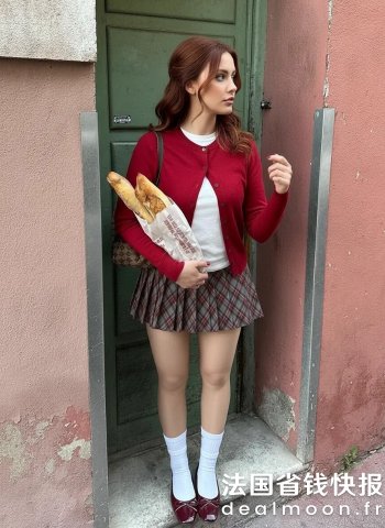 Wool-like 低腰格纹百褶裙