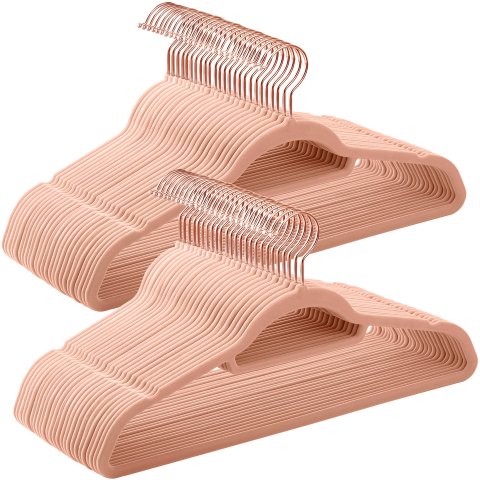 天鹅绒防滑衣架 50个