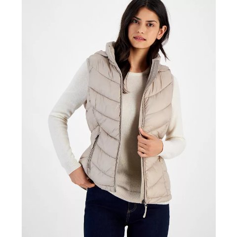 Charter ClubWomen s Hooded Puffer Vest