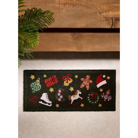 圣诞图案门垫 45x100cm