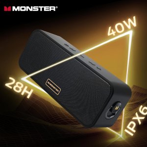 史低价：Monster S180 新款 便携式蓝牙音箱 28小时续航