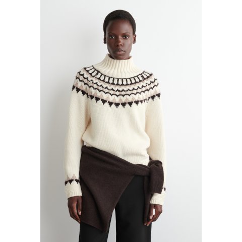 COSFair Isle 羊毛羊绒毛衣