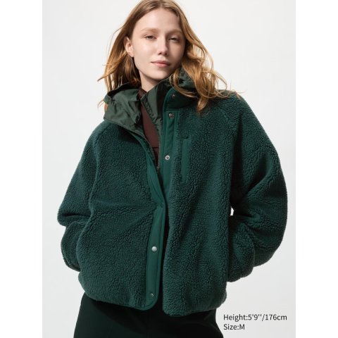 女士抓绒立领外套