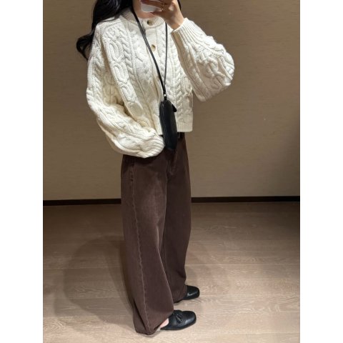 Cable-knit 羊毛羊绒毛衣