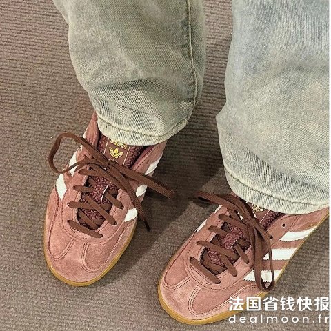Adidas以前怎么没发现这个色这么美@方大侠Gazelle豆沙粉 德训鞋