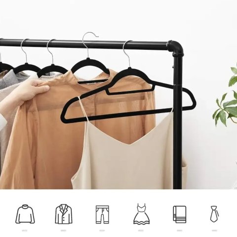 天鹅绒防滑衣架 50个