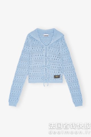 Ganni开衫系带款