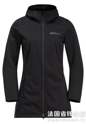 Jack Wolfskin这件必抢软壳夹克 黑色