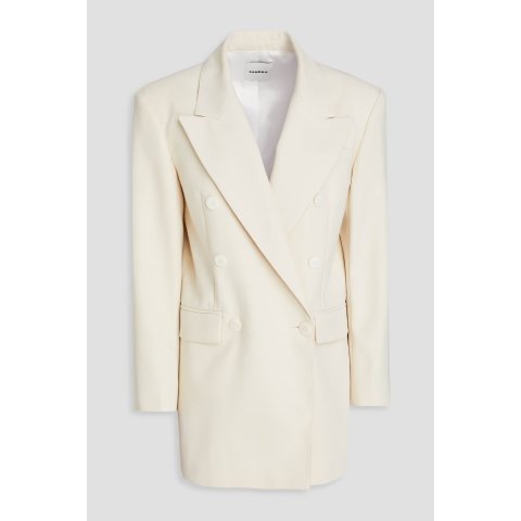 双排扣编织西装外套