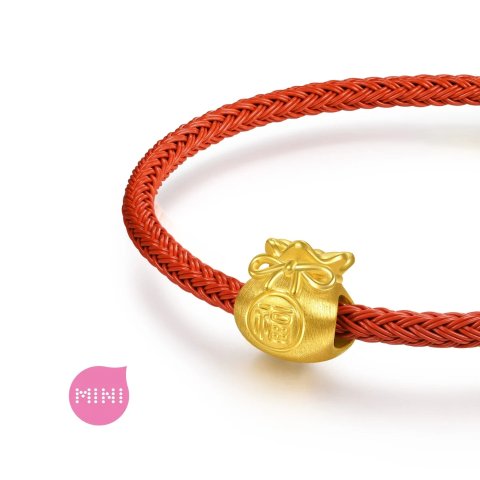 祥瑞祝福 足金福袋串饰