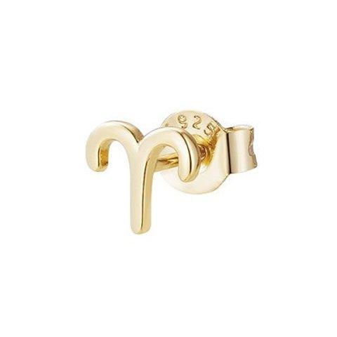Adornia 14k Gold Vermeil Single Zodiac Stud Earring